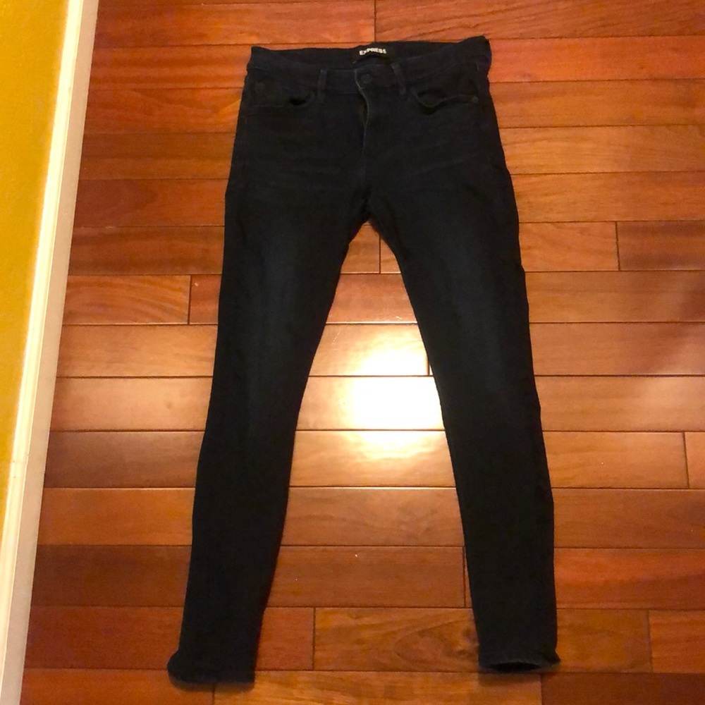 Dark blue jeans